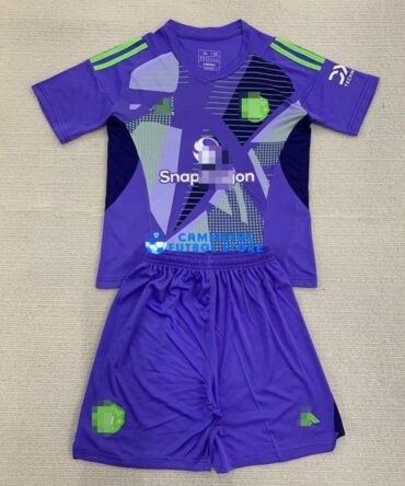Camiseta De Portero Manchester United 2024/2025 Niño Kit Morado