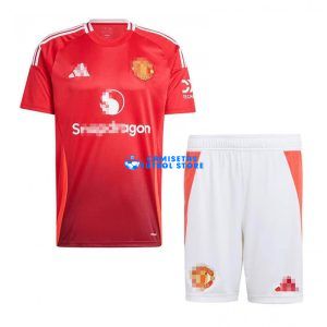 Camiseta Manchester United 1ª Equipación 2024/2025 Niño Kit