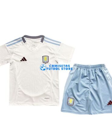 Aston Villa 2024/2025 Camiseta de la 2ª equipación Niños