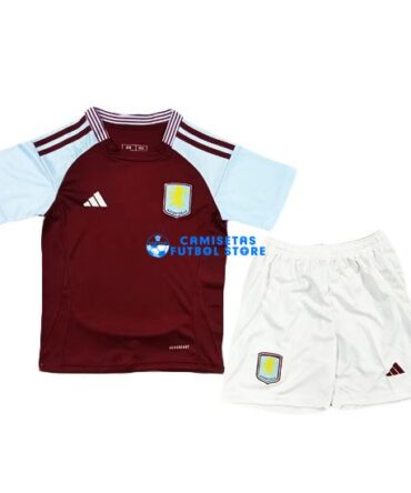 Aston Villa 2024/2025 Camiseta de la 1ª equipación Niños