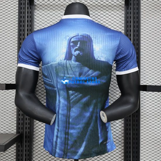 Camisetas Brasil Jesús Azul Equipación 2024/2025 (EDICIÓN JUGADOR) - Imagen 2