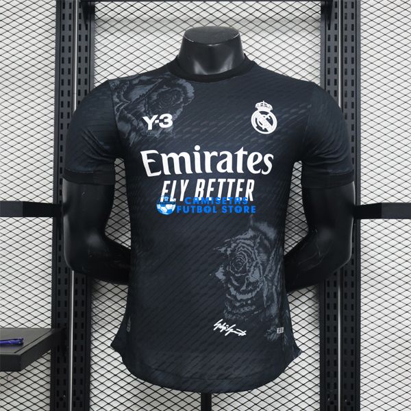 Real Madrid Camiseta de la Y-3 Negro equipación 2024/2025 VERSIÓN JUGADOR