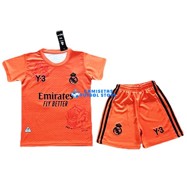 CAMISETA DE FUTBOL Y-3 naranja Real Madrid 2024-2025 Niños