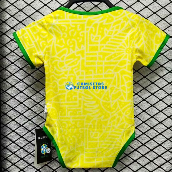 Camisetas Brasil 1ª Equipación 2024/2025 Bebés - Imagen 2