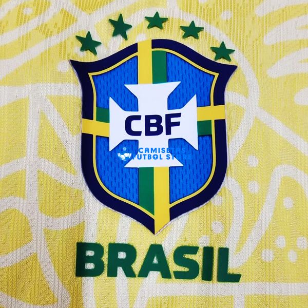 Camisetas Brasil 1ª Equipación 2024/2025 (EDICIÓN JUGADOR) Niño Kit - Imagen 4