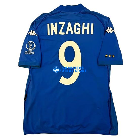 Camiseta #9 INZAGHI Italia 1ª Equipación 2002/2003 Retro - Imagen 2