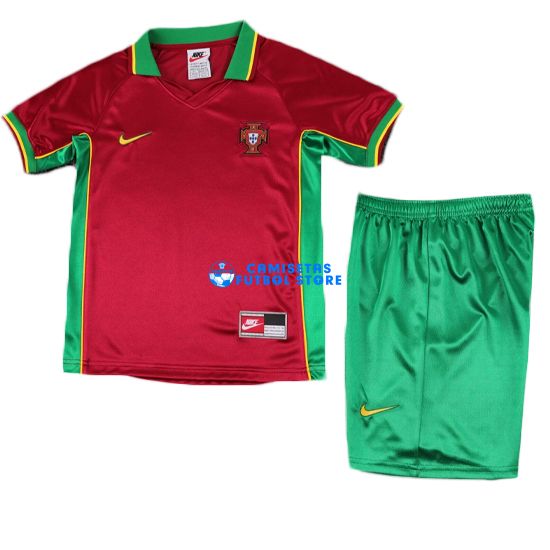 Portugal 1998/1999 Camiseta de la 1ª equipación Niños