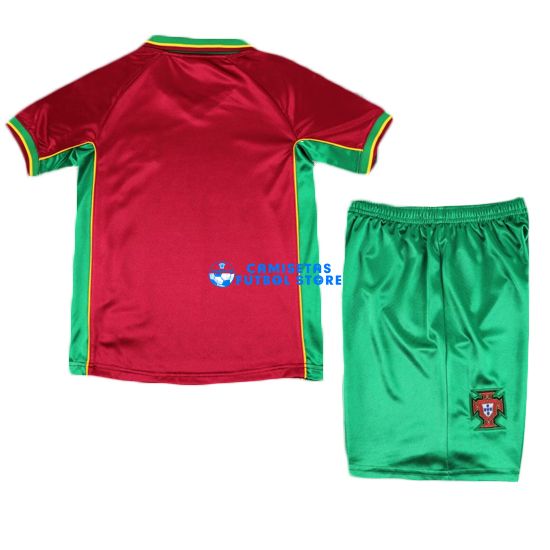 Camiseta Portugal 1ª Equipación 1998/1999 Niño Kit - Imagen 2