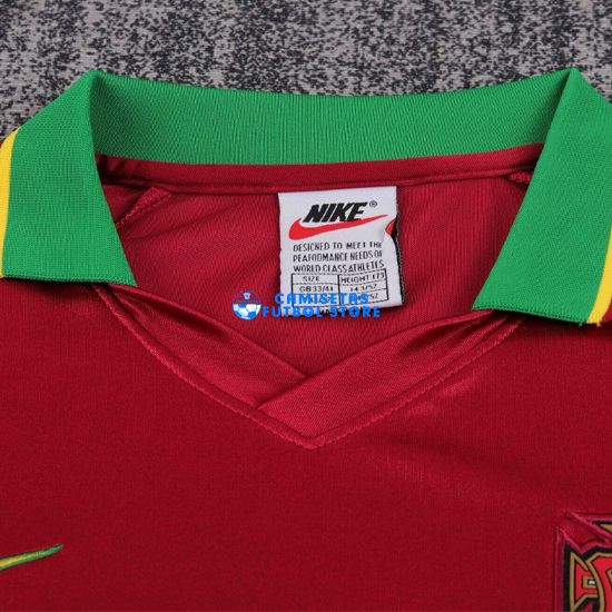 Camiseta Portugal 1ª Equipación 1998/1999 Niño Kit - Imagen 3