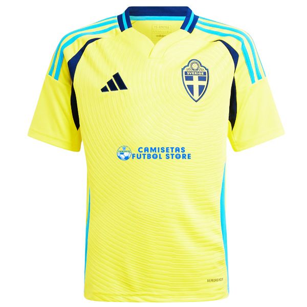Suecia 2024/2025 Camiseta de la 1ª equipación Niños