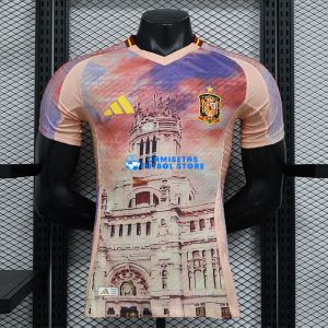 Camisetas de la especial rosa Equipacion 2024/2025 España VERSIÓN JUGADOR