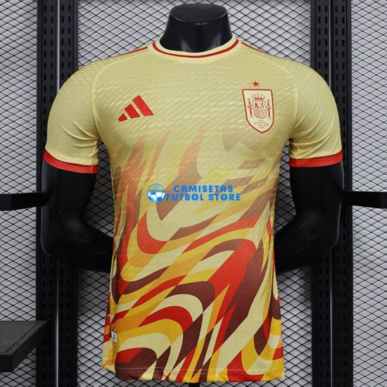 Camisetas de la Especial amarillo Equipacion 2024/2025 España VERSIÓN JUGADOR