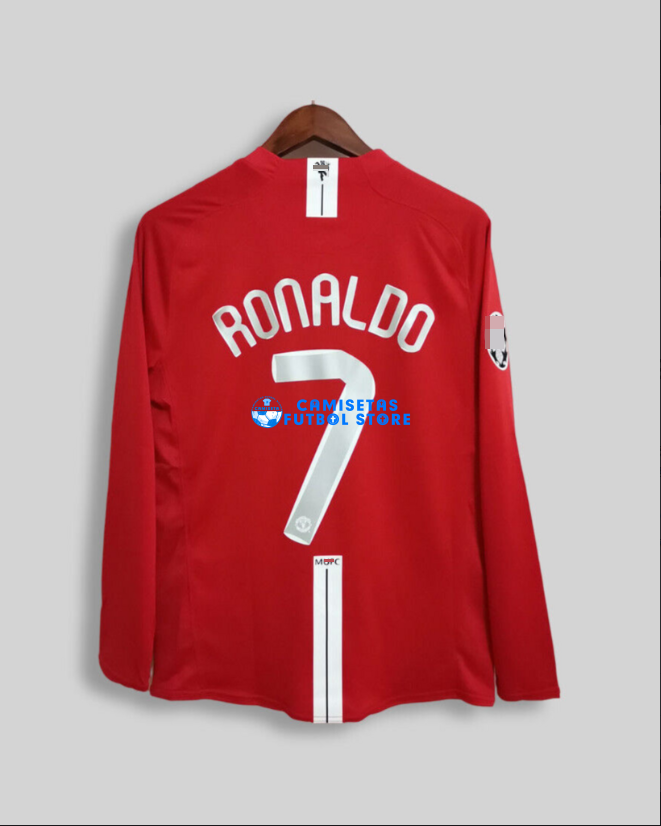 Camiseta Cristiano Ronaldo Manchester United 2008 Manga Larga - Imagen 2