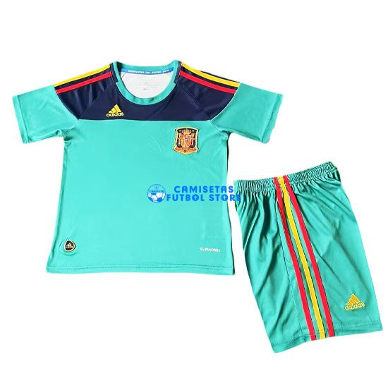Camiseta España Portero Equipacion 2010-2011 Niños