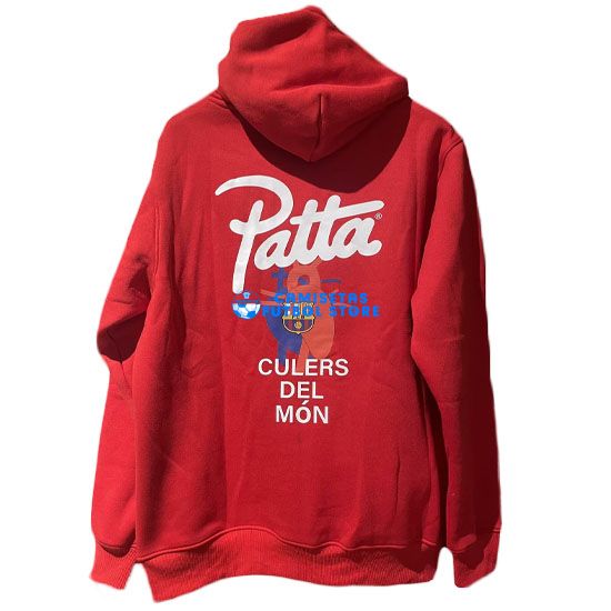 Sudadera FC Barcelona 2024-2025 Con Capucha Patta Rojo - Imagen 2