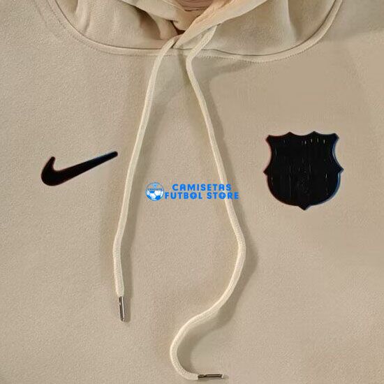Sudadera FC Barcelona 2024-2025 Con Capucha Beige - Imagen 2