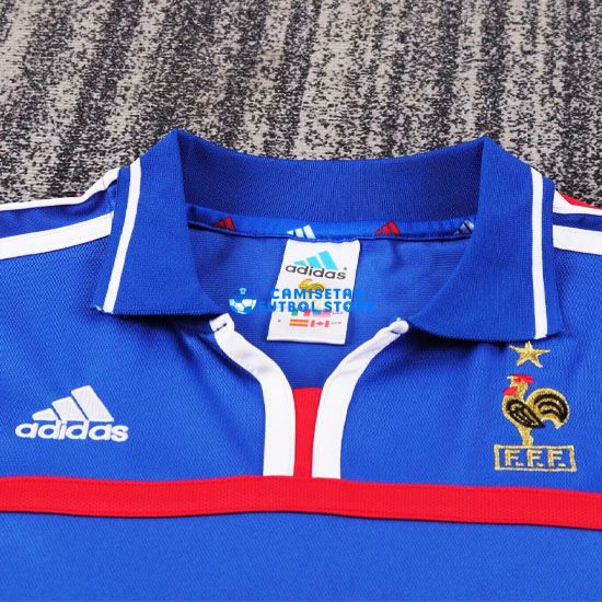 Camiseta Francia 1ª Equipación 2000/2001 Niño Kit - Imagen 3