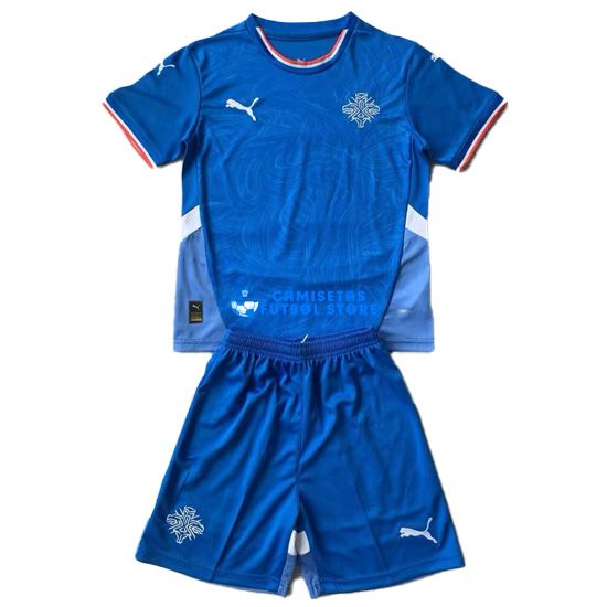 Islandia 2024/2025 Camiseta de la 1ª equipación Niños