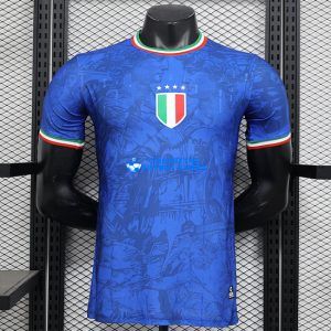 Italia 2024/2025 Camisetas de la especial azul equipación VERSIÓN JUGADOR