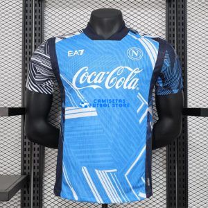 Camiseta de la Pre-Match equipación EA7 de SSC Napoli 2024/2025 VERSIÓN JUGADOR