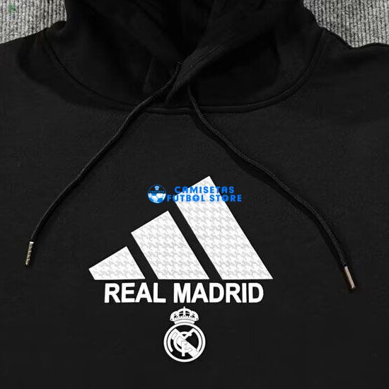 Sudadera Real Madrid 2024-2025 Con Capucha Negro ad - Imagen 2