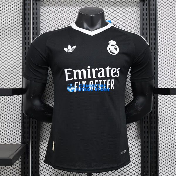 Real Madrid 24/25 Portero Camiseta de la negro equipación VERSIÓN JUGADOR