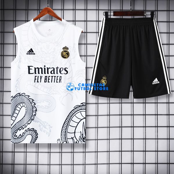 Camiseta de fútbol sin mangas Real Madrid 24-25 blanco