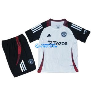 Camiseta Manchester United Equipación 2024/2025 Niño Kit Blanco