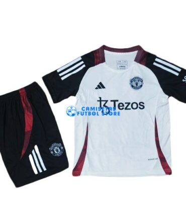 Camiseta Manchester United Equipación 2024/2025 Niño Kit Blanco