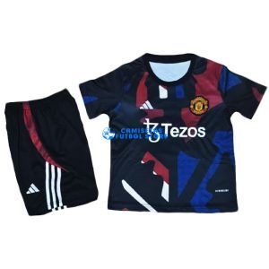 Camiseta Manchester United Equipación 2024/2025 Niño Kit Negro