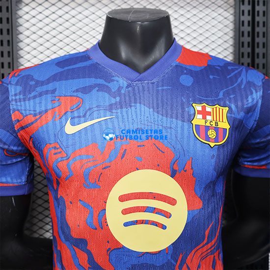 Camiseta Barcelona Equipación 2025/2026 (EDICIÓN JUGADOR) Azul/Naranja - Imagen 2