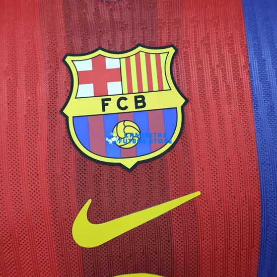 Camiseta Barcelona Equipación 2025/2026 (EDICIÓN JUGADOR) Azul/Rojo - Imagen 3