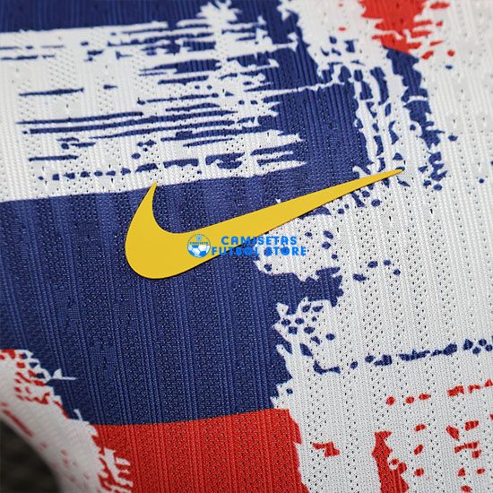 Camiseta Barcelona Equipación 2025/2026 (EDICIÓN JUGADOR) Blanco/Azul/Rojo - Imagen 3