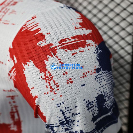 Camiseta Barcelona Equipación 2025/2026 (EDICIÓN JUGADOR) Blanco/Azul/Rojo - Imagen 4