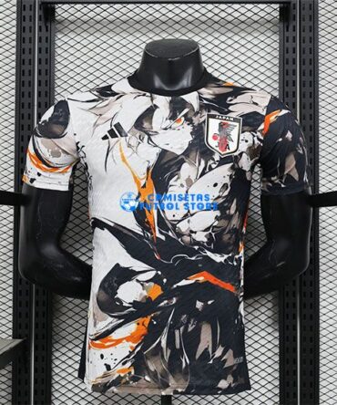 Camiseta Japón Equipación 2025/2026 (EDICIÓN JUGADOR) Negro/Blanco/Naranja