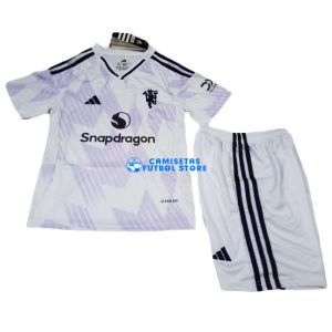 Camiseta Manchester United 2ª Equipación 2025/2026 Niño Kit
