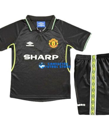 Camiseta Manchester United 3ª Equipación 1998/1999 Niño Kit Retro