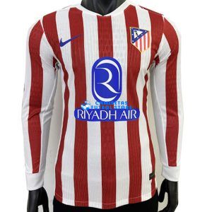 Atletico de Madrid 2025/2026 Manga larga de la 1ª equipación VERSIÓN JUGADOR