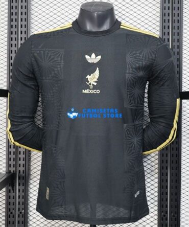 Camiseta Mexico Equipación 2025/2026 (EDICIÓN JUGADOR) Manga Larga Negro