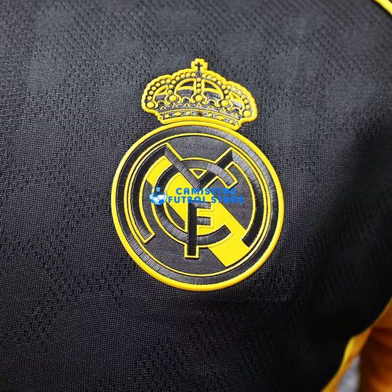 Camiseta Real Madrid Equipación 2025/2026 (EDICIÓN JUGADOR) Negro/Amarillo - Imagen 2