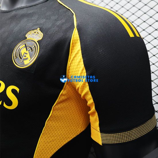 Camiseta Real Madrid Equipación 2025/2026 (EDICIÓN JUGADOR) Negro/Amarillo - Imagen 5