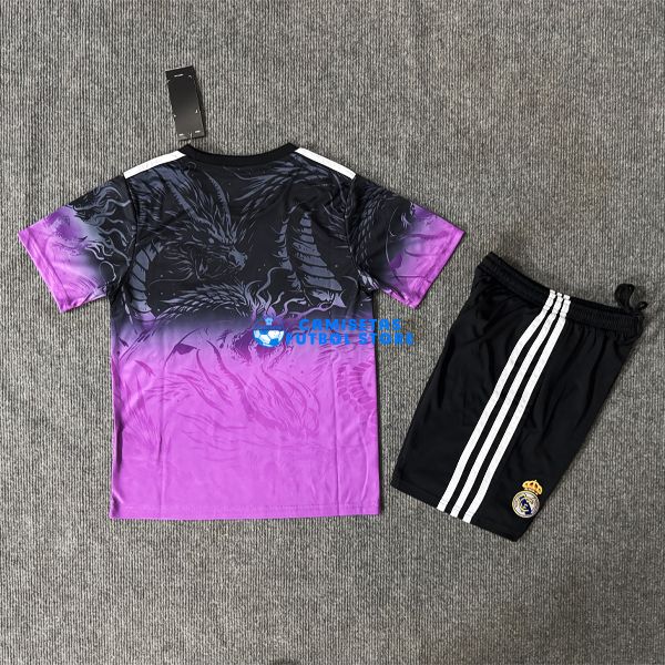 Camiseta Real Madrid Equipación 2025/2026 Niño Kit Negro/Púrpura - Imagen 2