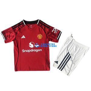 Camiseta Manchester United 1ª Equipación 2025/2026 Niño Kit