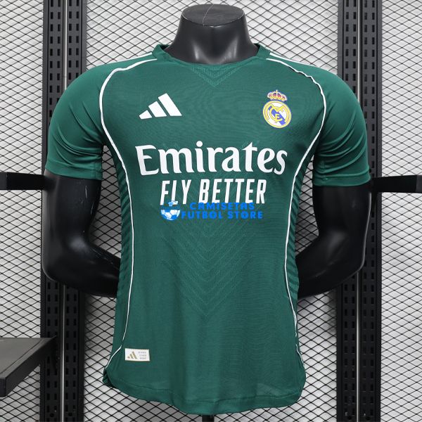 Real Madrid 2025/2026 Camiseta de la Especial equipación VERSIÓN JUGADOR verde