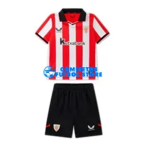 Camiseta Athletic de Bilbao 1ª Equipación 2025/2026 Rojo/Blanco Niño Kit