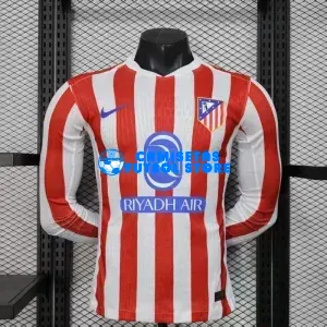 Camiseta Atlético de Madrid 1ª Equipación 2025/2026 ML Rojo/Blanco (EDICIÓN JUGADOR)