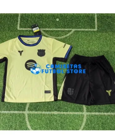 Camiseta Barcelona 2025/2026 Edición Especial Amarillo Niño Kit