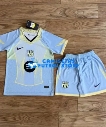 Camiseta Barcelona 2025/26 Azul Claro Niño Kit