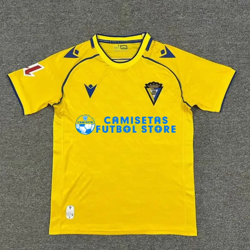 Camiseta Cadiz 1ª Equipación 2025/2026 Amarillo con Parche La Liga - Imagen 3