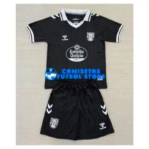 Camiseta Celta De Vigo 2025 Especial Edición Negro Niño Kit